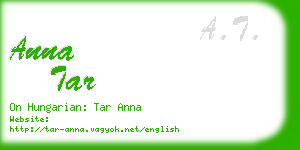 anna tar business card